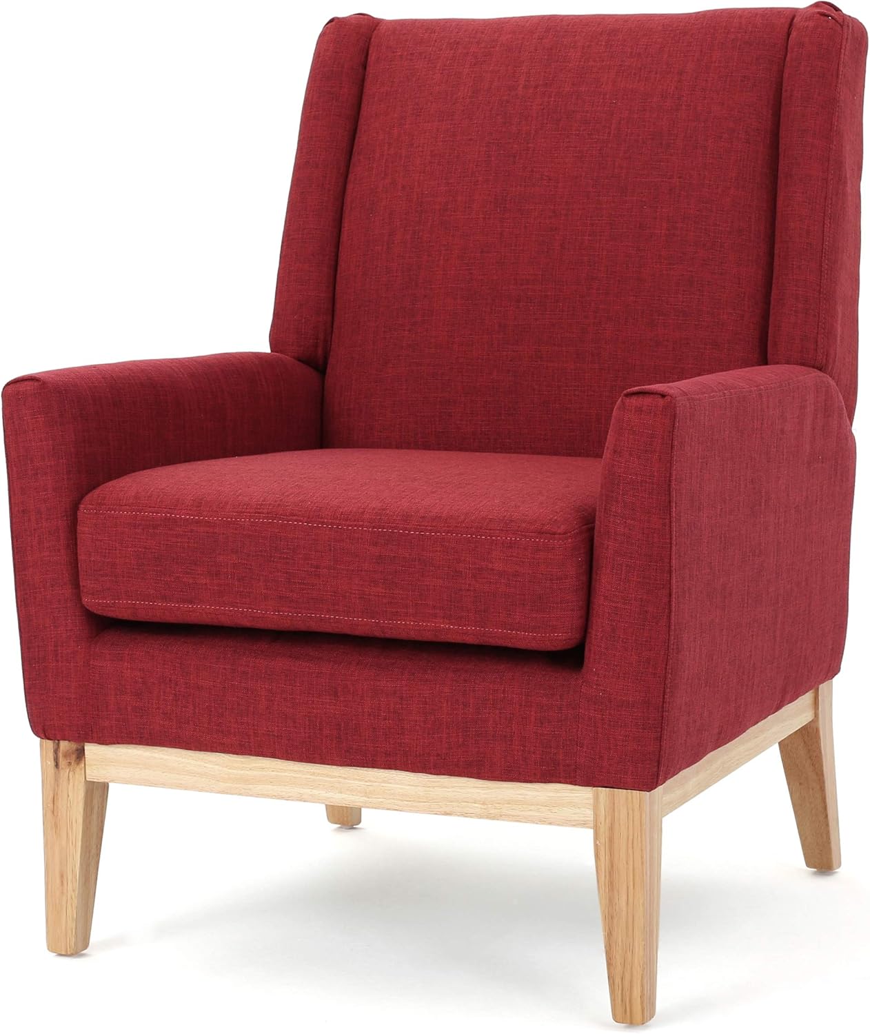 christopher knight home aurla fabric accent chair, red