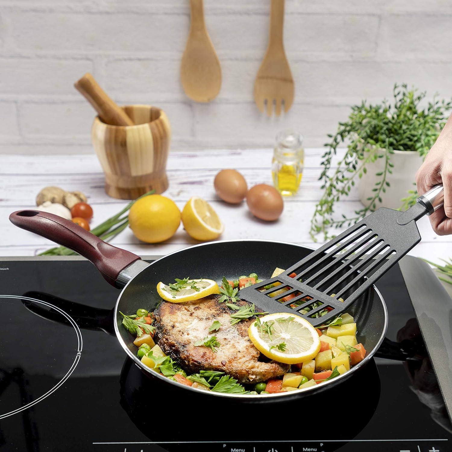 royalford non stick frying pan, twin pack, non stick fry pan set. non stick cookware, value dual fry pan set