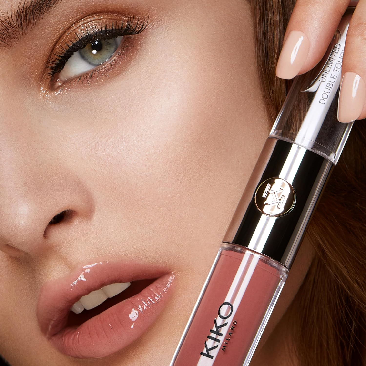 kiko milano unlimited double touch gift set 01 | lip set with 3 liquid lipsticks with 2 steps