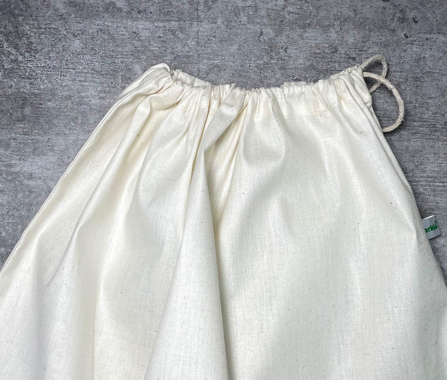 clarkia 5 pack cotton dust bags for handbag purses shoes boots drawstring bag travel storage pouch (18 × 18 in, beige))