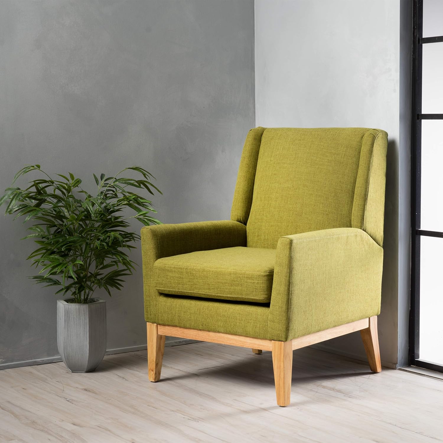 christopher knight home aurla fabric accent chair, green