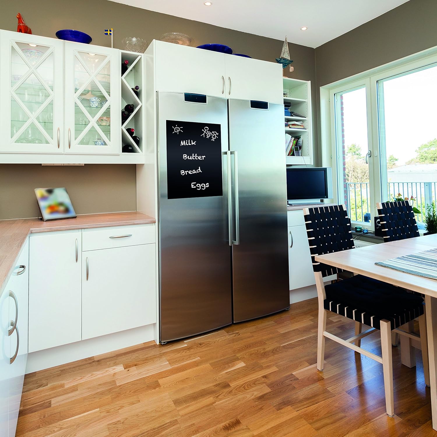 d c fix 213 0004 decorative self adhesive film, blackboard, 17" x 78" roll