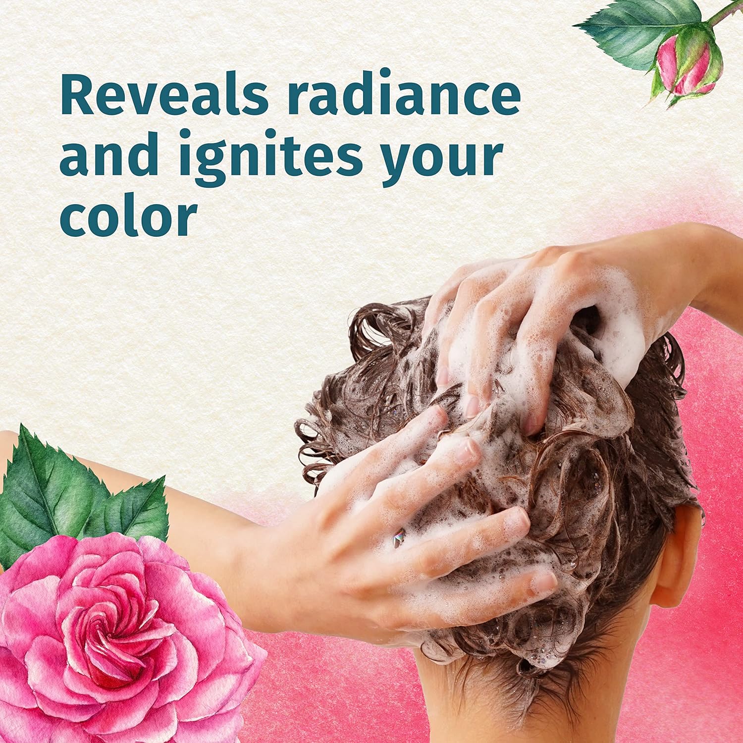 herbal essences ignite my color vibrant color shampoo with rose essences for colored hair, 400 ml