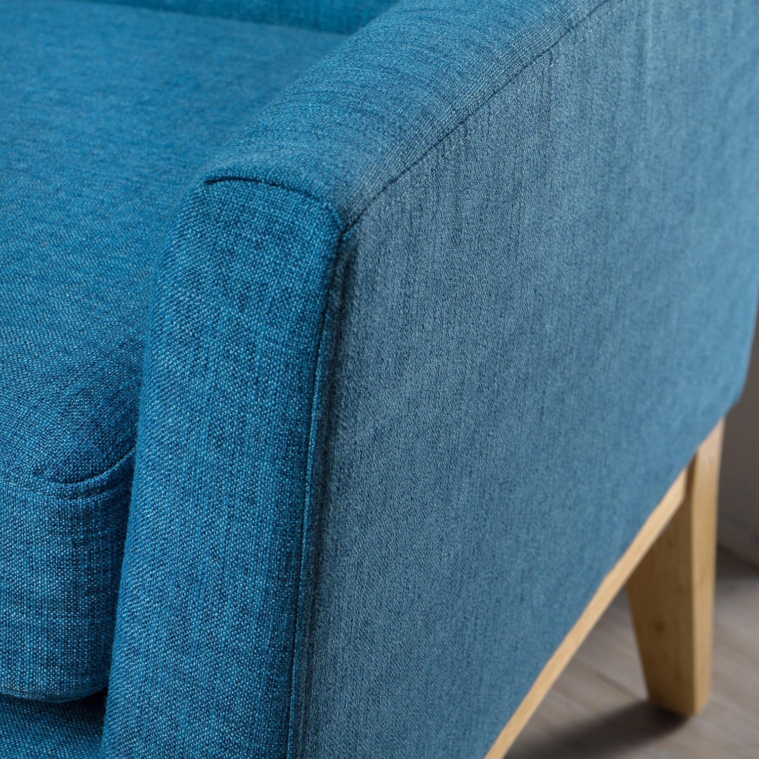 christopher knight home archibald | mid century modern fabric accent chair | in blue