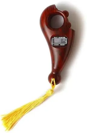 CRONY Wood digit tasbih Quran #31 Buddha Tasbeh Rosary chanting mechatronic counter