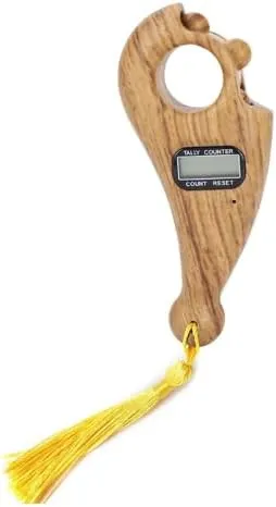 CRONY Wood digit tasbih Quran 32 Buddha Tasbeh Rosary chanting mechatronic counter