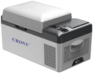 CRONY C20 Portable Freezer | 20L Fast Cooling Car Fridge | -20°C to 20°C | DC 12V/24V & AC 100-240V | LCD Control Panel, Detachable Battery & Solar Panel Compatible