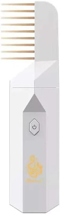 CRONY 2023 USB Rechargeable Comb Electric Bakhoor Luxury Incense Burner – B26 WHITE
