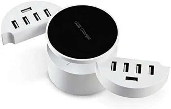 CRONY Circle-10 Usb Charger Universal 10 Usb Port Smart Charger For Mobile Phone Tablet