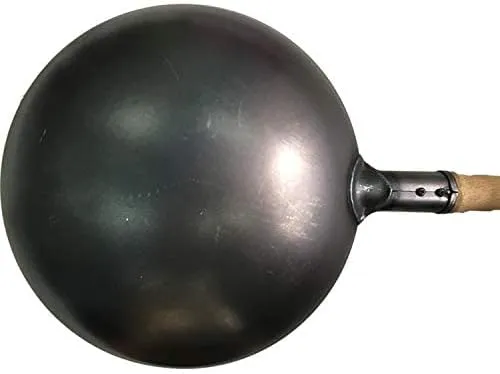 Grace Carbon Steel Chinese Wok with Wooden Handle 36cm For Home & Restaurant