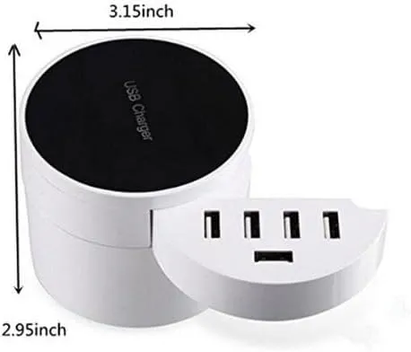 CRONY Circle-10 Usb Charger Universal 10 Usb Port Smart Charger For Mobile Phone Tablet
