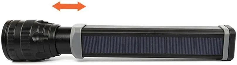 CRONY W562 Solar USB charging multi-function flashlight Telescopic focusing outdoor waterproof strong flashlight