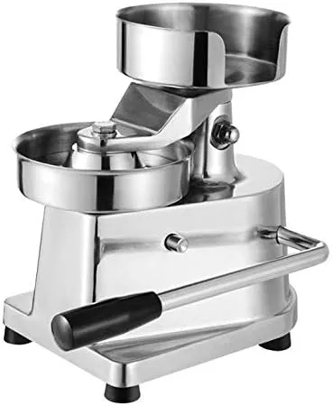 GRACE KITCHEN Commercial Burger Press machine Hamburger Patty Maker 100mm/4inches 130mm/5inches Stainless Steel Burger Press Heavy Duty Beef Meat Forming Processor (10CM (4inches))