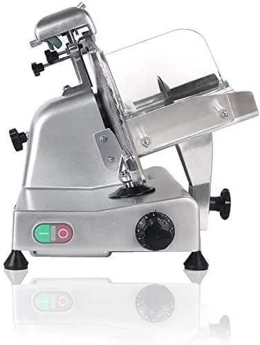 GRACE KITCHEN Meat Slicer Electric Food Slicer Commercial Deli Slicer 240W Hotpot Beef Mutton Chips Cutting Machine 10 Inch 12inch Blade Heavy Duty for Meat Chopper Butcher Cutter (10 inches)