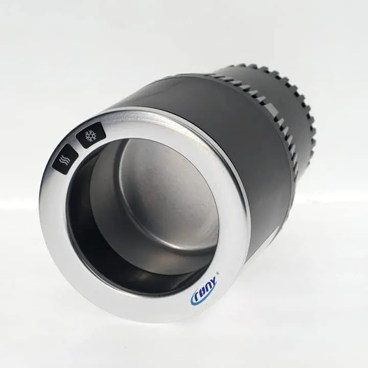 CRONY PT-C301 BG Vehicle Heat and Cold Car cup holder cooling & warming auto cup | Silver