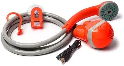 CRONY SH-410 portable shower nozzle Portable Outdoor Shower Battery Powered Compact Handheld Rechargeable Camping Showerhead