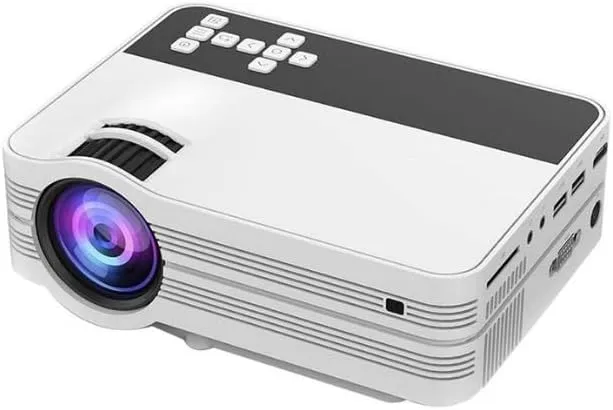 CRONY Ub-10 Puls Projector Mini Led Projector Home Theater | White