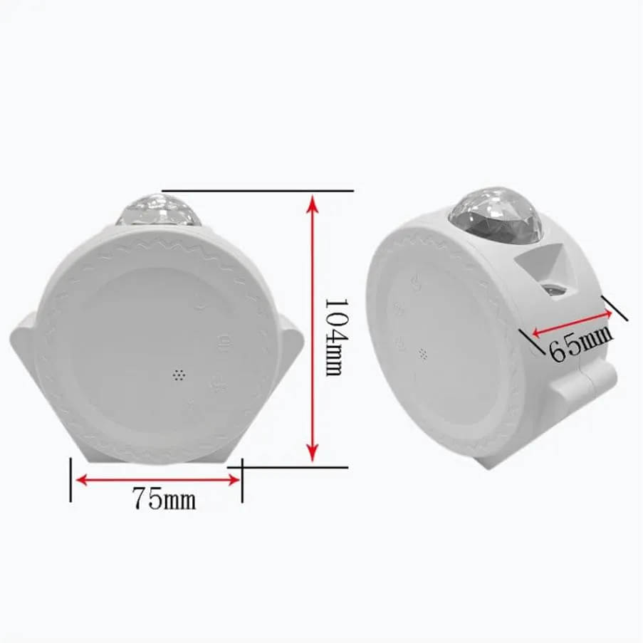 CRONY SC511-01 Touch mode 3-in-1 starry light 3 in 1 water pattern starry sky projector lamp graffiti smart atmosphere night light (White)
