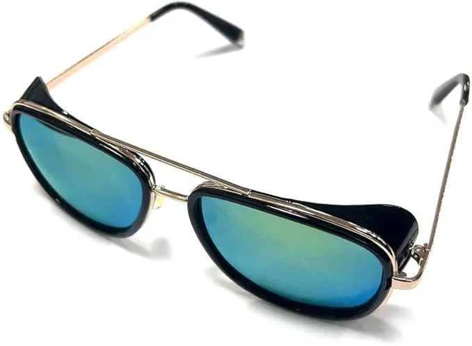 YJ-004 Iron Man 3 actor lead sunglasses double beam sunglasses retro sunglasses