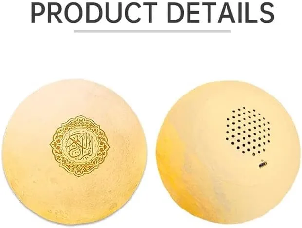 CRONY Quran player SQ170 have 14 kinds language & 18 readers touch light lamp quran speaker