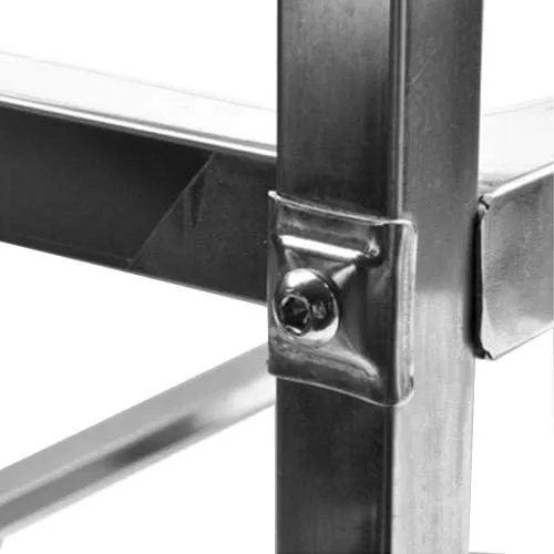 GRACE KITCHEN Stainless Steel 2 Layers Trolley And Food Cart With Wheels