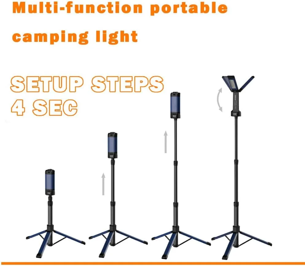 CRONY VIP-12 Outdoor multi-function lamp portable camping hiking flexible 2000lm mini size multifunctional outdoor work light