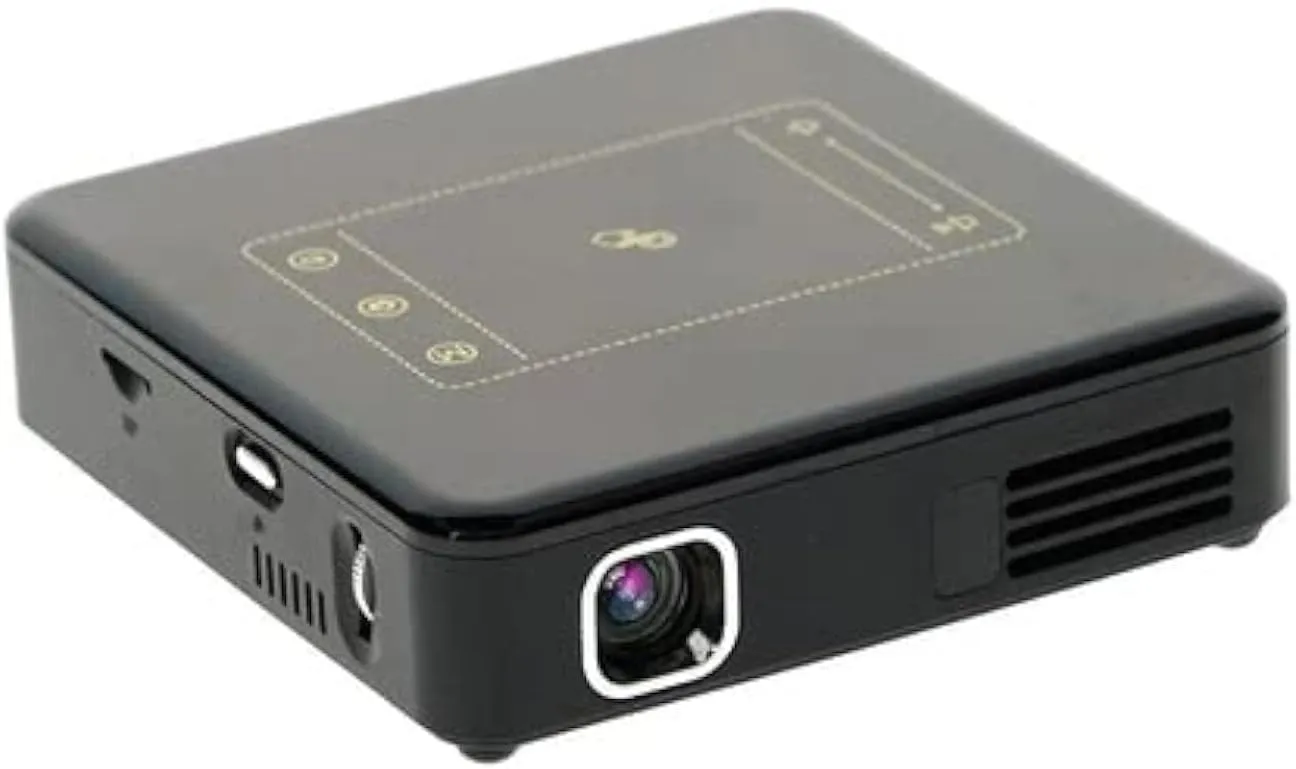CRONY D13 Mini LED Projector – 4K, 150 Lumens, Android OS, 16GB Memory, WiFi & Bluetooth, Touch Control, Remote & Tripod Included