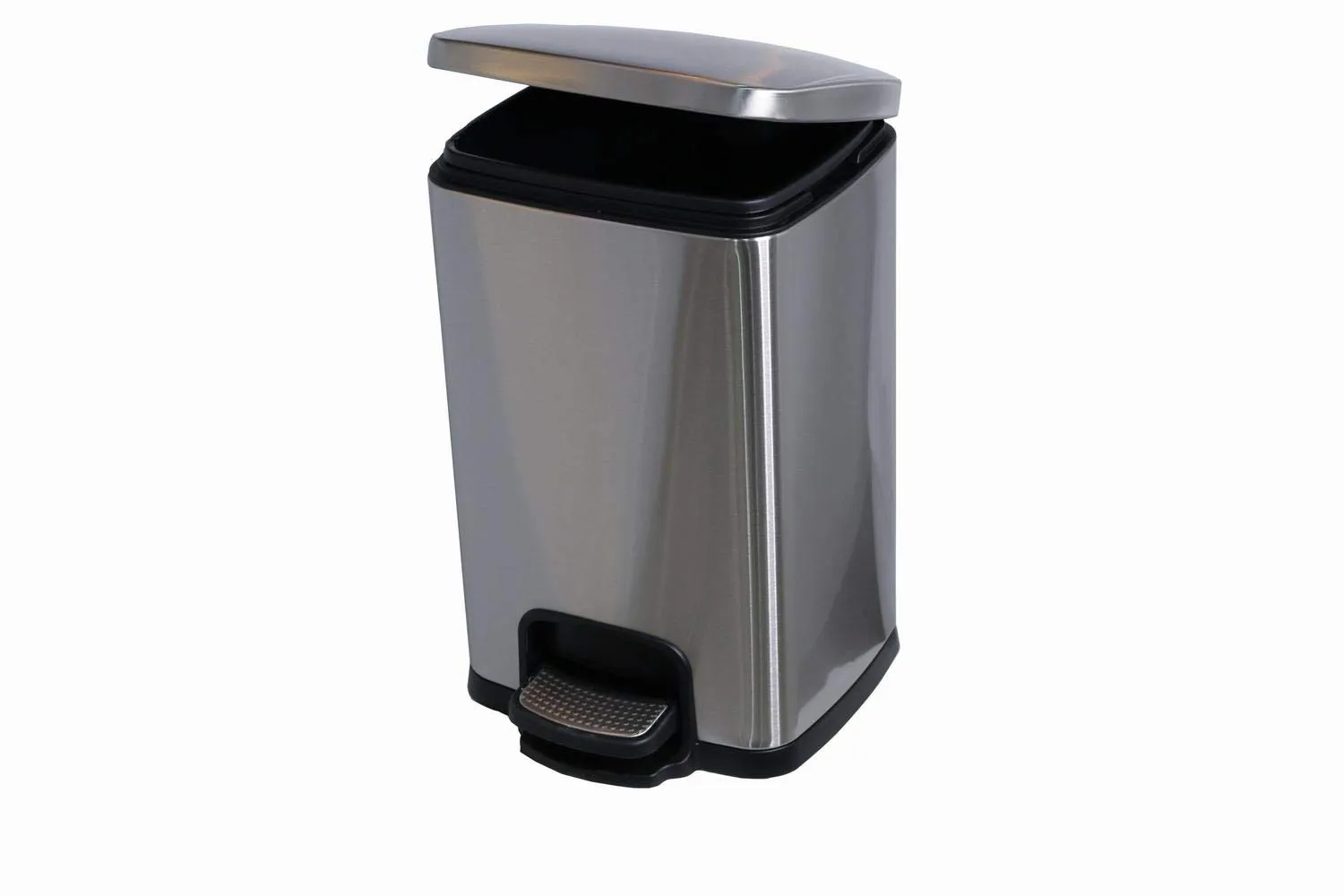 GRACE KITCHEN Stainless Steel Step-on Trash Bin with Easy-close Lid (20L)