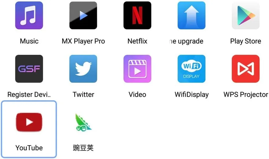 WEIWEI Kadistar D05E Mini Media Wallpaper Projector