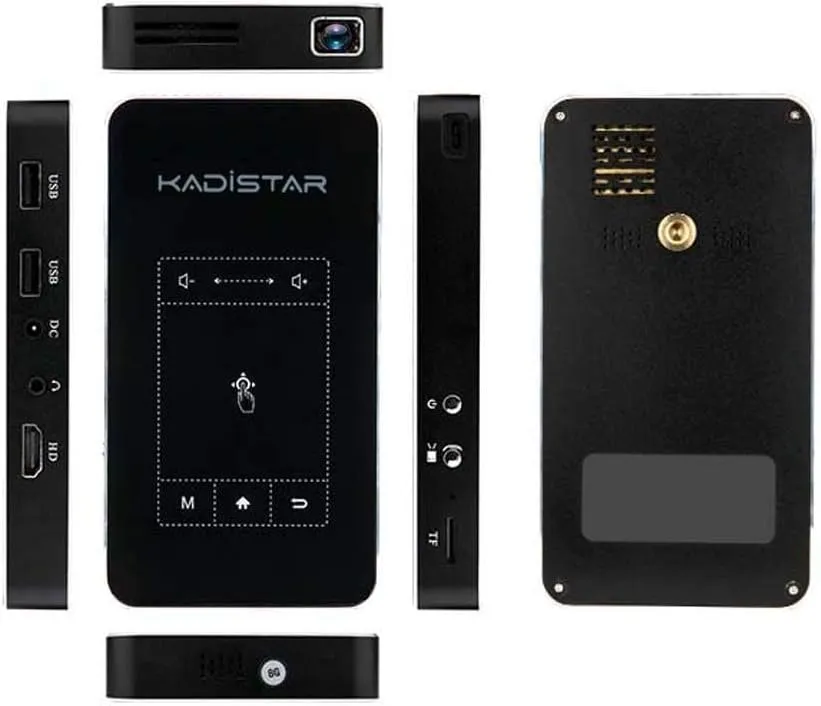WEIWEI Kadistar D05E Mini Media Wallpaper Projector