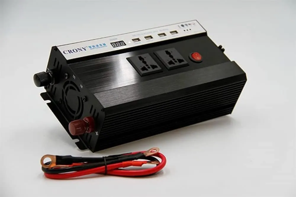 Car Inverter 2500W with Display Screen Car Power Inverter Dc12V To 220V-240V Ac with 4 USB Ports Multi-Protection Car Charger Adapter