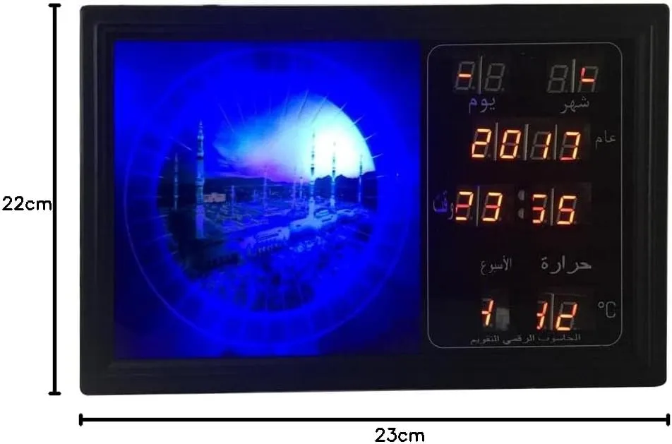 CRONY Muslim Azan Wall Clocks Islamic Mosque Prayer Clock Ramadan Home Decoration