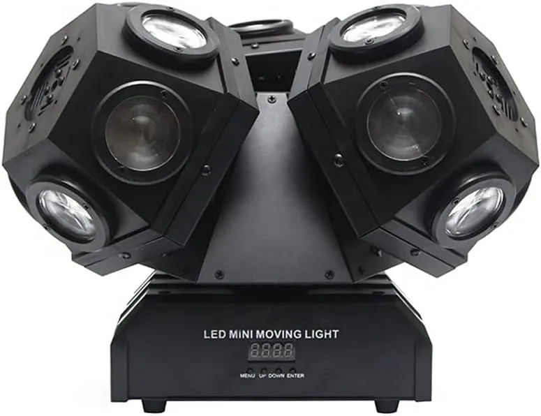 CRONY 18Pcs*10W Led Moving 3 Head Light With Laser Dj Laser Stage Lighting Beam Dmx Led Dj Light Bar Ktv Effect Lights