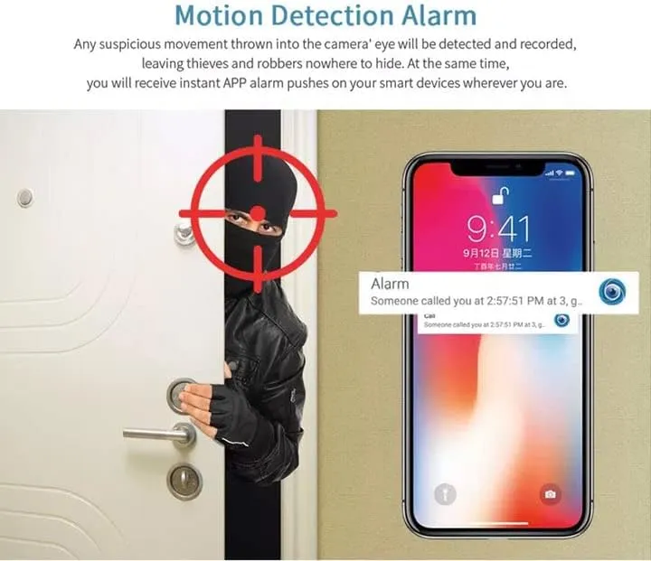 CRONY Nip-500 Wireless Camera 5Mp Wireless Camera Smart Home Security Camera Human Motion Detection White