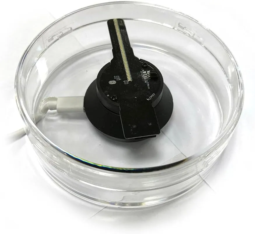 CRONY 3D Mini Hologram Advertising Fan Screen With protection cover, Package size: 12.5 * 12.5 * 16cm