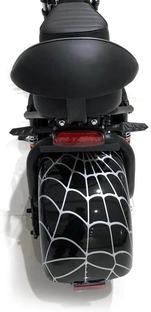 CRONY X3 BIG HARLEY+LI-ion battery+BT+double seat Electric motorcycle- Black Spider