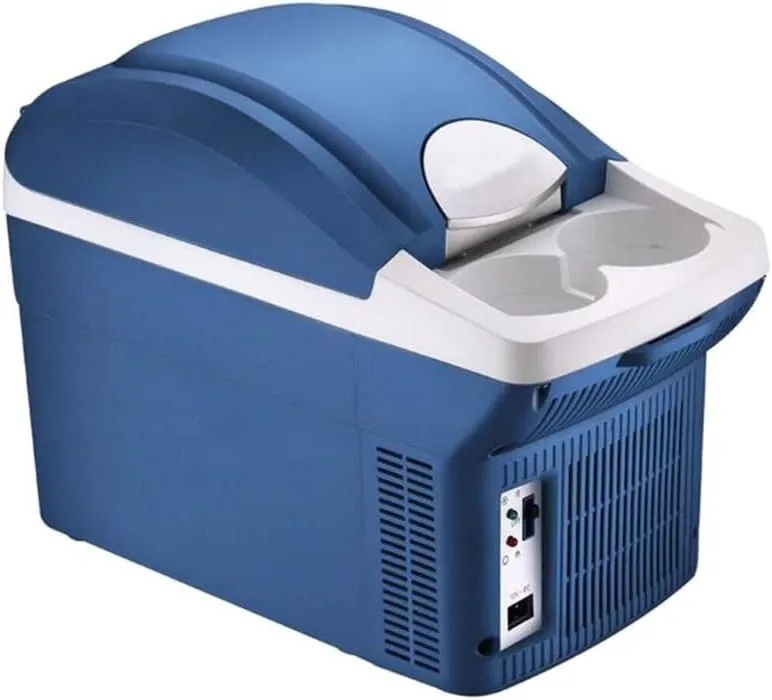 CRONY Small Car Refrigerator 8L Cool Box Low Noise Compact Refrigerators Mini Fridge Portable Cooler