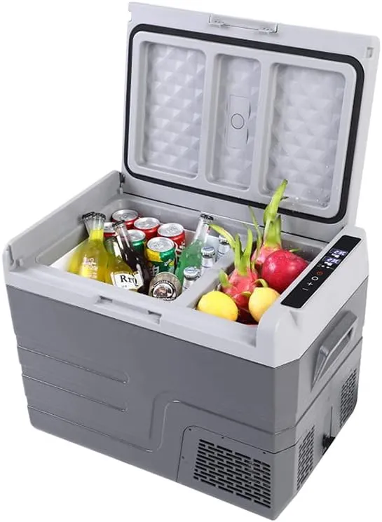 CRONY 46L Qn46A Double Temperature System Car Refrigerator 46Liter Car Fridge Portable Fridge Freezer Compact Refrigerator For Car