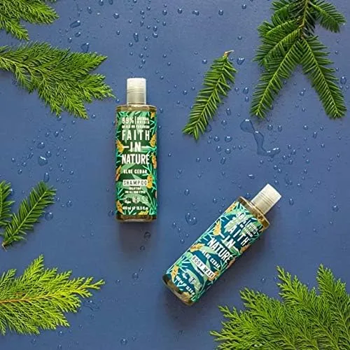 faith in nature blue cedar body wash, 400 ml