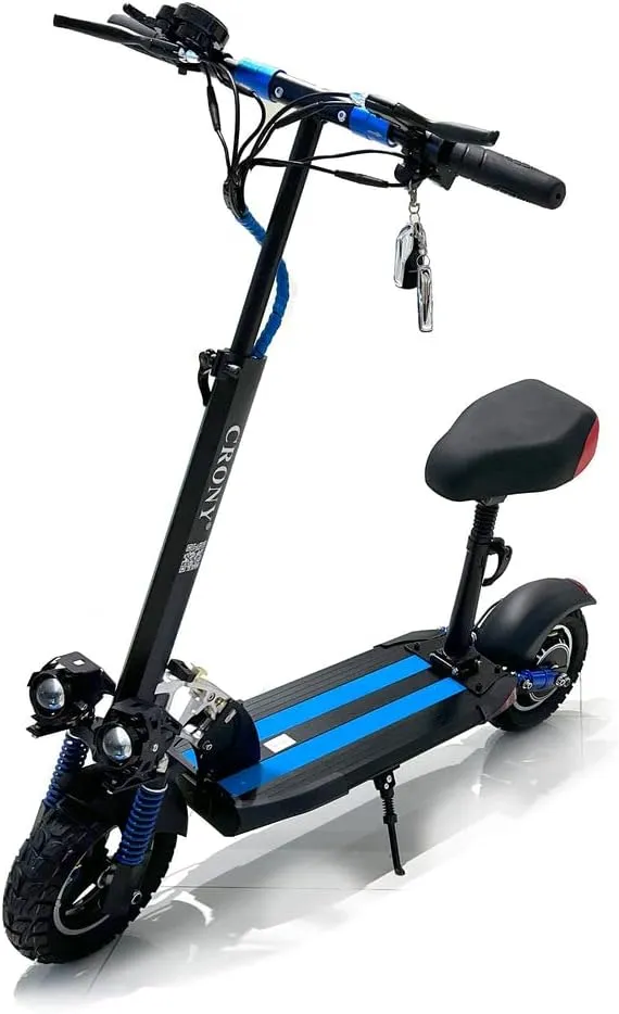 CRONY V10-4 Fast Speed E-scooter1000w 10inch max speed 65 km/h Fast Speed E-scooter 48v 1000w electric scooter blue