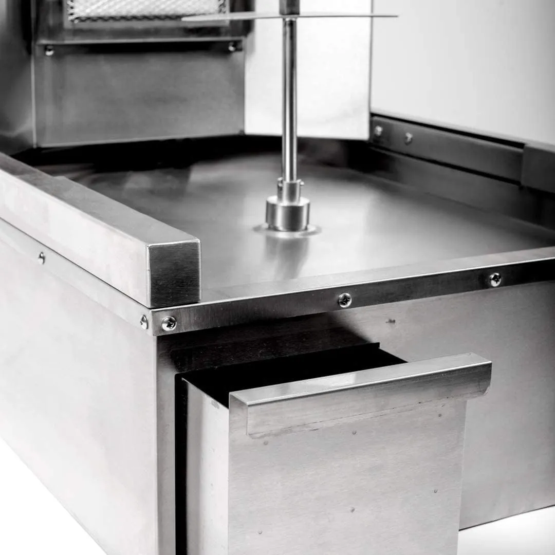 GRACE KITCHEN Gas Automatic Doner Kebab Machine Shawarma 4 Burners Tabletop Meat Product Equipment Shawarma Machine