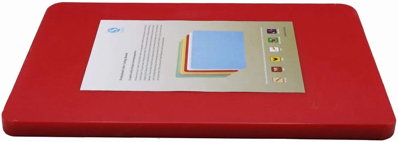 GRACE 60x40x2cm Red Commercial Chopping Board/Cutting Board