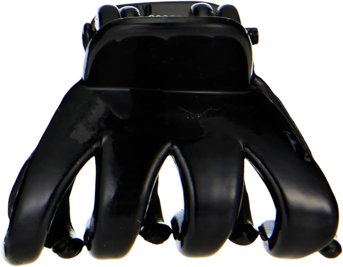 bememo 24 pack 3 cm mini grip octopus clip spider jaw hair claw clips (black)
