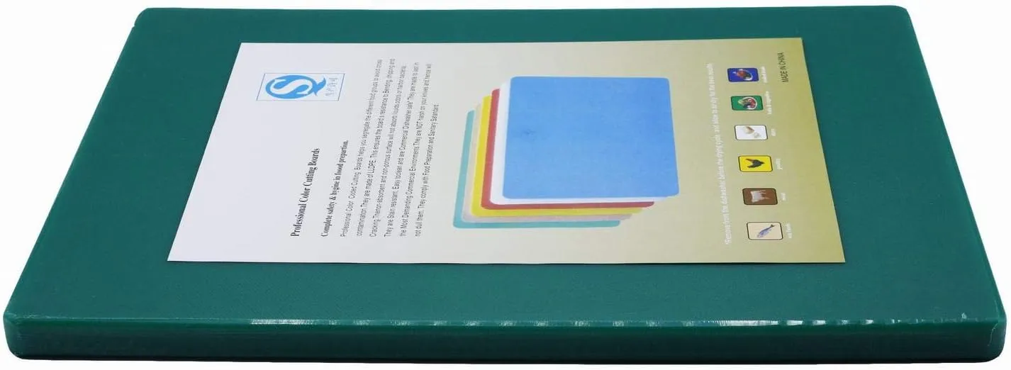 Plastic Cutting/Chopping Board 60x40x2cm Green