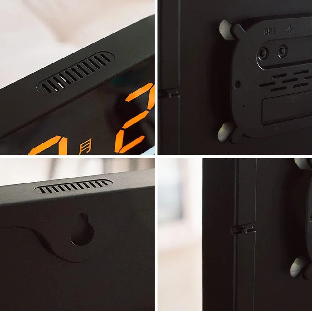 CRONY 6632 Living room countdown timer gym wall clock led acrylic decoration creative large electronic clock wall hanging- White Color