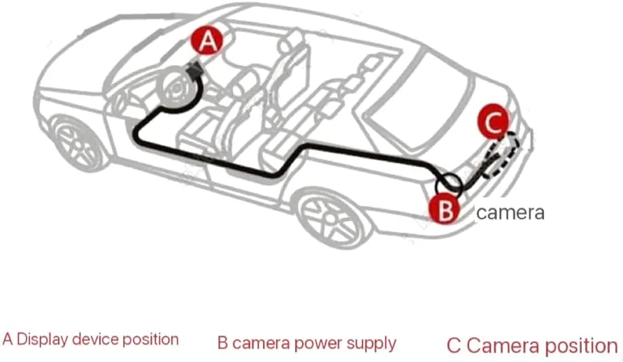 CRONY BRC-600 Car Camera License Plate Mounted Back Up Camera