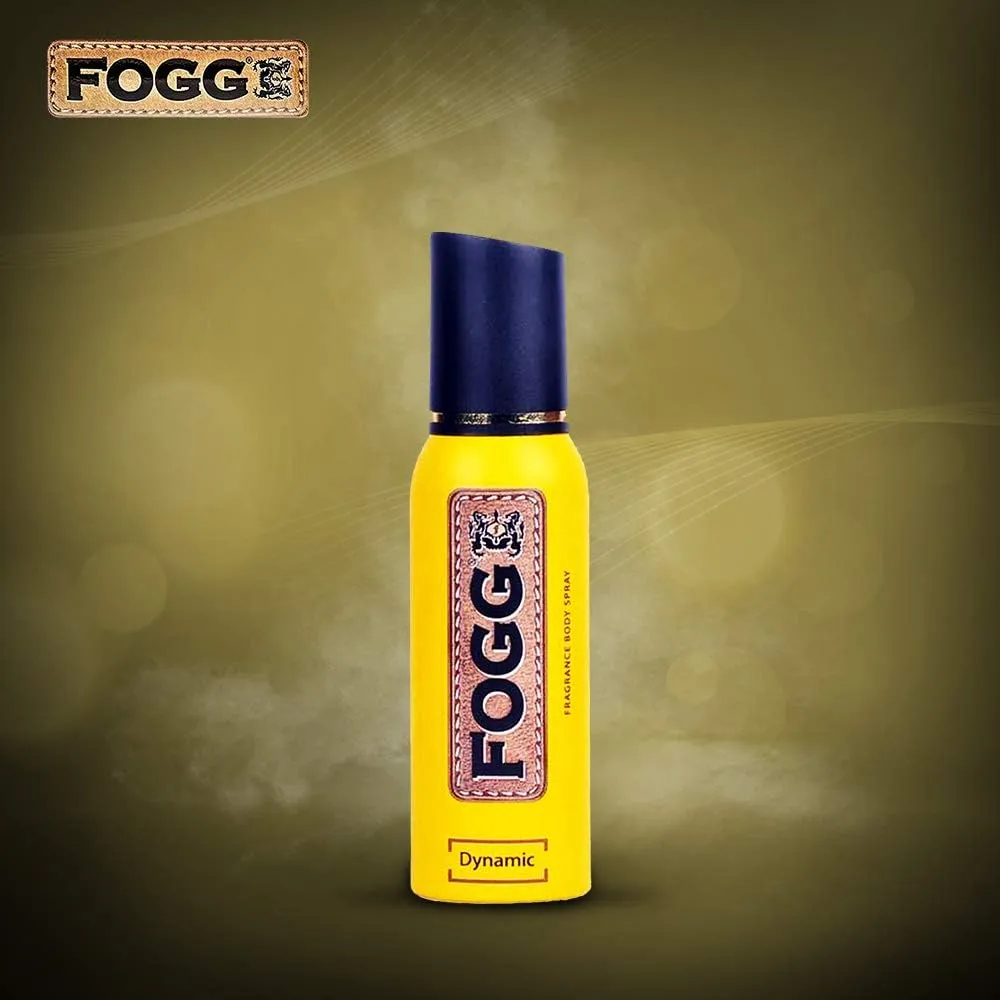 fogg long lasting dynamic fragrance body spray for men, 120ml