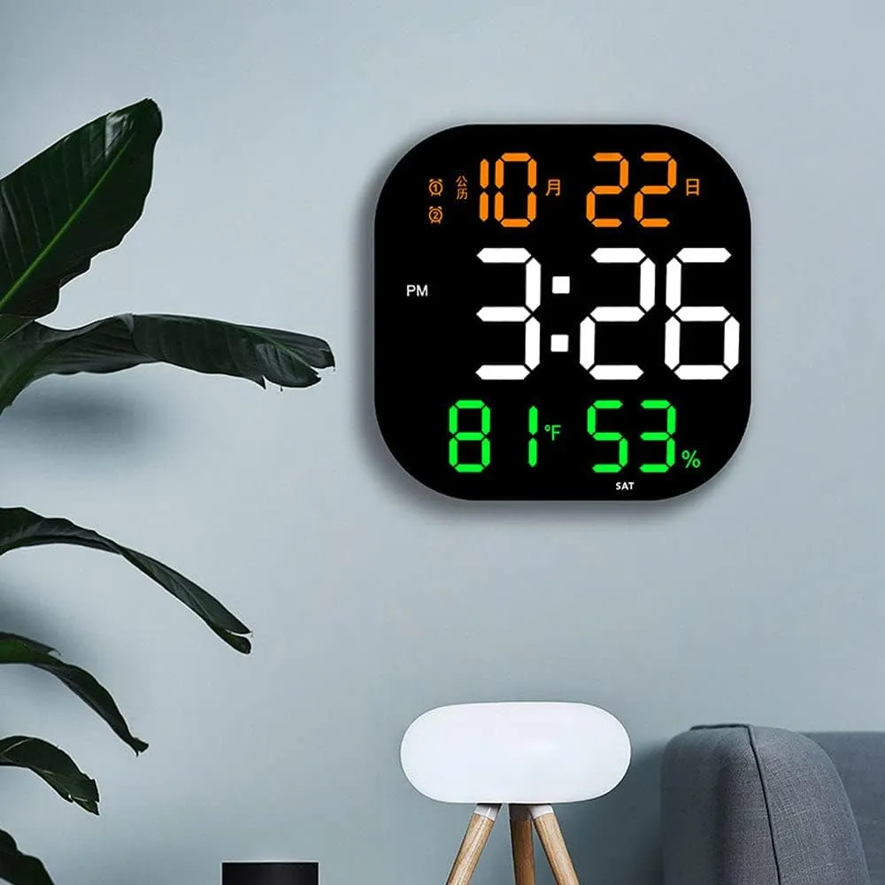 CRONY 6632 Living room countdown timer gym wall clock led acrylic decoration creative large electronic clock wall hanging- White Color