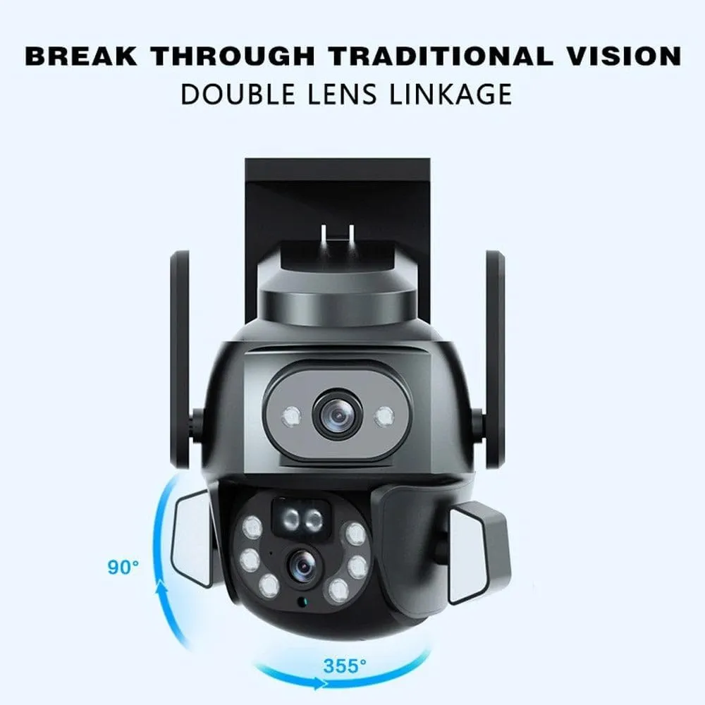 CRONY CG-Q821A WIFI-4MP carecamPro APP Dual gun-ball linkage Camera
