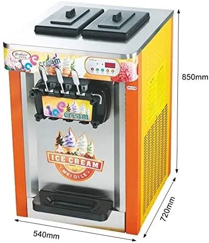 GRACE ice cream machine soft ice cream machine table top 2 flavor & 1 Mix